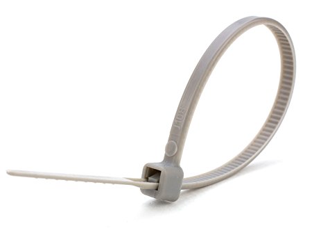 4 Inch Gray Miniature Nylon Zip Tie - MS3367-4-8 - 100 Pack