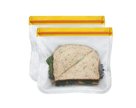 BlueAvocado (re)zip Seal Lunch Bag (Pack of 2), Orange