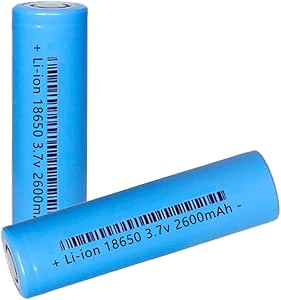 Battery 2 Packs 3.7V 2600mAh Flat Top