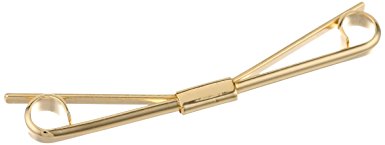 Stacy Adams Men's Gold Polished Collar Bar