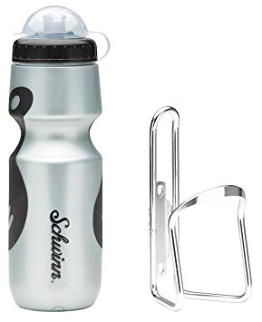 Schwinn Bicycle Water Bottle & Cage (Colors May Vary)