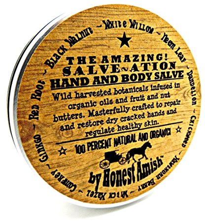 All Natural and Organic Herbal Hand and Body Healing Salve By Honest Amish