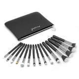Ansikt Professional Makeup Brush Set - 15 Premium Makeup Brushes Durable Construction Hypoallergenic Synthetic Bristles Easily Apply Powders Gels and Creams