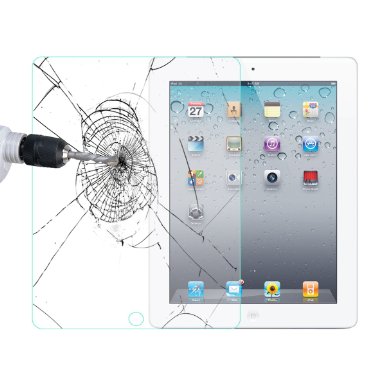Life Replacement Warranty iPad 2 3 4 Tempered Glass Screen Protector Abestbox Apple iPad2  iPad3  iPad4 9H Premium Tempered Glass 026mm HD Screen Protector