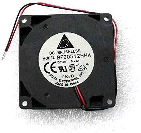 Cooler Fan for Delta BFB0512HHA 50mm x 10mm Blower Fan 12V DC 2 Wire Bare Leads