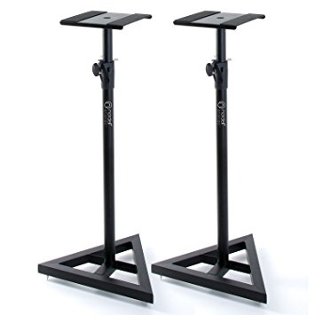 Nordell' Premium Floor Speaker Stand (Pair) for Studio Monitors and Hi-Fi Loudspeakers - Create Truer Mixes with Optimum Loudspeaker/Monitor Height and Positioning with Rotating Plate for Speakers