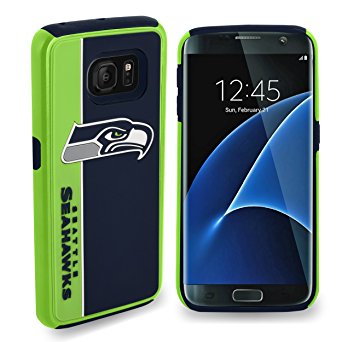 Forever Collectibles Seattle Seahawks Samsung Galaxy S8 Bold Dual Hybrid TPU Cover - 5.8" Screen ONLY