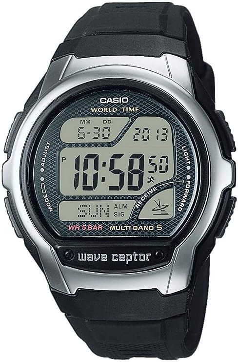 Casio Men's Digital Quartz Watch with Plastic Strap WV-58R-1AEF