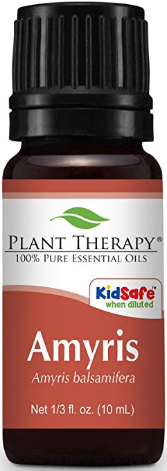 Plant Therapy Amyris Essential Oil 10 mL (? oz) 100% Pure, Undiluted, Therapeutic Grade