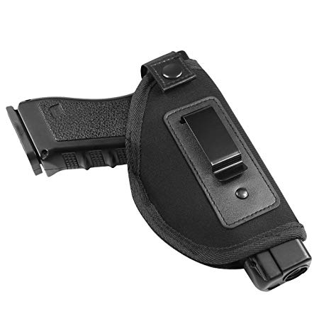 Feyachi IWB Gun Holster for Pistol Concealed Carry Holster Inside The Waistband for Glock 17 19 26 43 S&W M&P Shield 9mm Taurus PT111 Sig Sauer P365 Springfield XD Ruger LC9 Handgun (Right Handed)