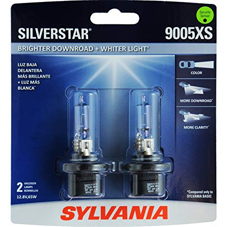 SYLVANIA 9005XS SilverStar High Performance Halogen Headlight Bulb, (Contains 2 Bulbs)