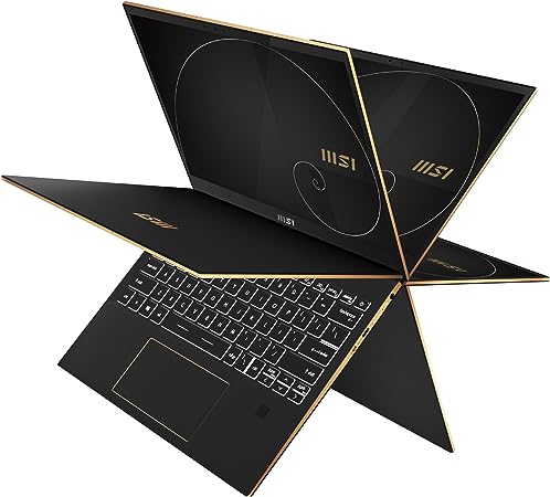 MSI Summit E13 Flip Evo 13.4" FHD  120hz Touch 2 in 1 Business Laptop: Intel Core i5-1240P Iris Xe 16GB LPDDR5 512GB NVMe SSD, 360-Degree Flip, Thunderbolt 4, MSI Pen, Win 11 Pro: Ink Black A12MT-003