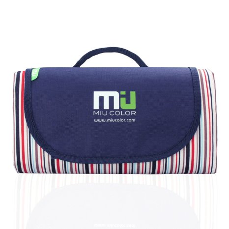 MIU COLOR® Foldable Large Picnic Blanket - Waterproof and Sandproof, Camping Mat for Outdoor Beach Hiking Grass Travelling