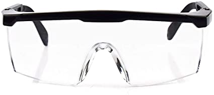 FreeMascot Anti-fog/Anti-splash/UV Protection Clear Lens Safety Glasses for Construction, Laboratory, Chemistry, Personal Eye Protection Safety Glasses (White) (Frame Style 9)