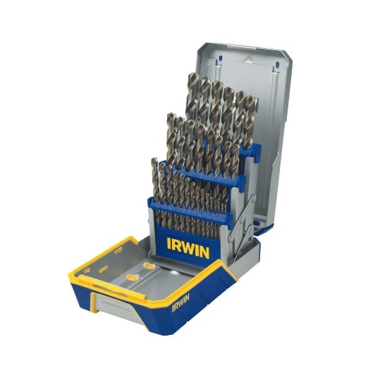 IRWIN Tools Cobalt High-Speed Steel Drill Bit 29-Piece Metal Index Set 3018002
