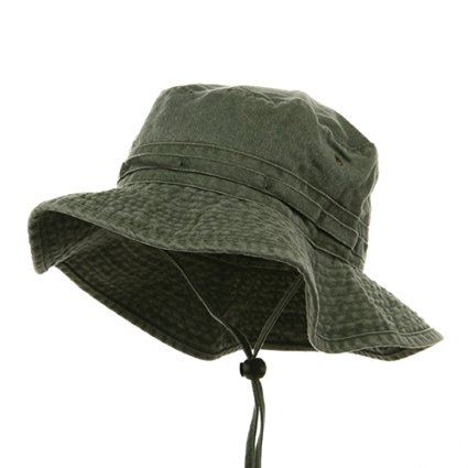 Fishing Hiking Outdoor Hat (02)-Olive W10S30F