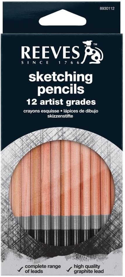 Reeves Sketching Pencils, Set of 12