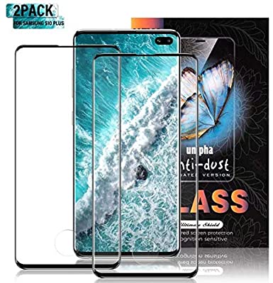 Galaxy S10 Plus Screen Protector by SOLUO, [2-Pack] Premium HD Clear Tempered Glass, Anti-Bubble, Case Friendly, Anti-Bubble 3D Touch Accuracy Film for Samsung Galaxy S10 Plus