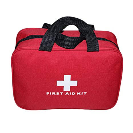 Aoutacc Nylon First Aid Empty Kit,Compact and Lightweight First Aid Bag for Emergency at Home, Office, Car, Outdoors, Boat, Camping, Hiking(Bag Only)