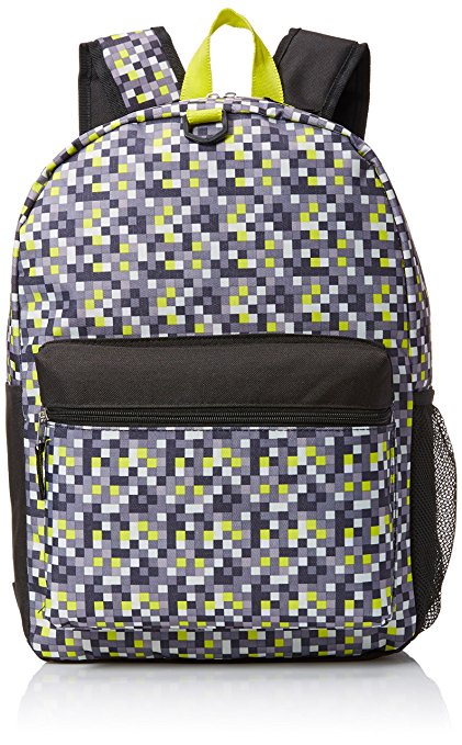 FAB Starpoint Boys' Lime Pop 17 Inch Digicamo Backpack with Headphones
