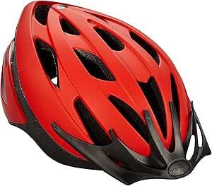 Schwinn Thrasher Bike Helmet for Adult Men Women Age 14  with Suggested Fit 58-62cm, Multi-Mode Rear LED Light or No Light Option, Lightweight with Adjustable Side and Chin Strap, Bike Accessories