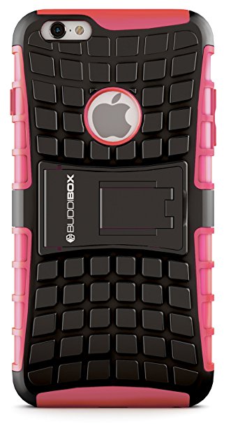 iPhone 6s Case, BUDDIBOX [Wave] Slim Rugged Durable Protective Case with Kickstand for Apple iPhone 6 and 6s, (Pink)