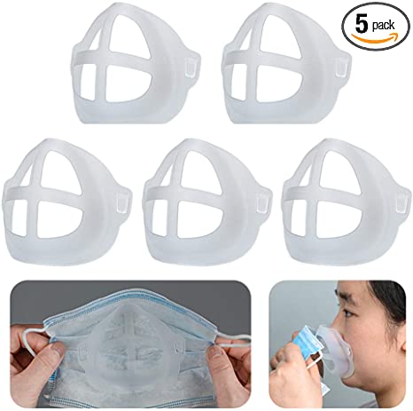 Cool Lipstick Protection Stand - 3D Mask Bracket - Nasal Mask Pad - Inner Support Bracket Breathing - Mouth and Nose Protection Lipstick Increase Breathing Space Help Breathe Smoothly (5)