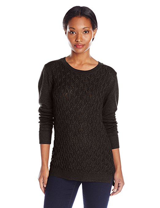 Dockers Women's Cable-Front Pullover Sweater