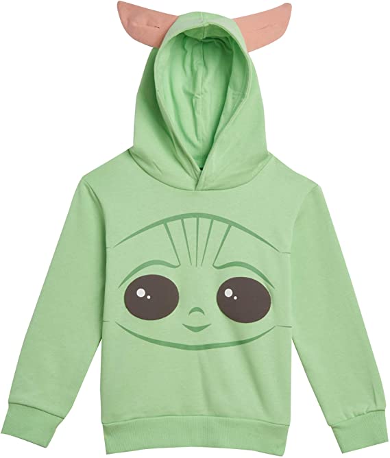 Star Wars Mandalorian The Child Boys Pullover Fleece Costume Hoodie