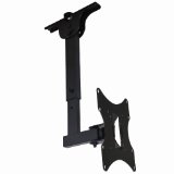 VideoSecu TV Monitor Ceiling Mount Fits Most 23-37 LCD LED Flat Panel Display with VESA 200200x100 Fit Flat and Vaulted Ceiling Mount and Wall Mount ML406AB 1LH