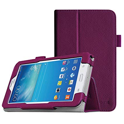 Fintie Samsung Galaxy Tab E Lite 7.0 Case - Slim Fit Folio Stand Leather Cover for Galaxy Tab E Lite SM-T113 / Tab 3 Lite 7.0 SM-T110 / SM-T111 7-Inch Tablet, Purple