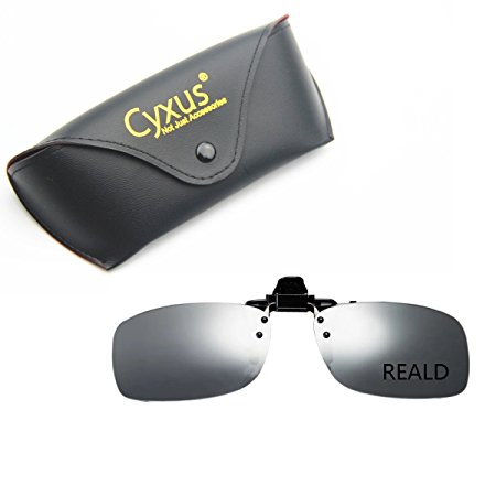 Cyxus 3D Clip-on Eyewears for TV/Cinema/Movie Polarized Glasses (RealD)