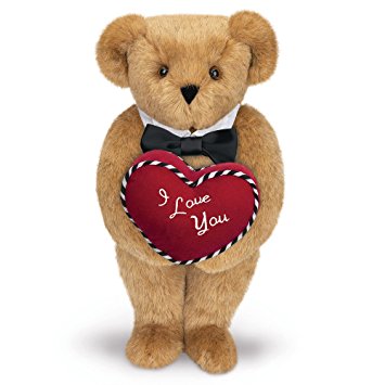 Vermont Teddy Bear - Romantic at Heart Classic Bear, 15 inches, Made in the USA