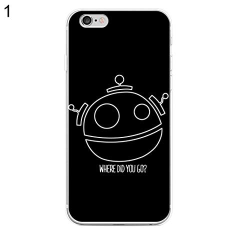 EUNOMIA Creative Robot Phone Cover Case for iPhone SE 6S 7 Plus Samsung Galaxy S6 S7 - 1# for iPhone 7 Plus 5.5"