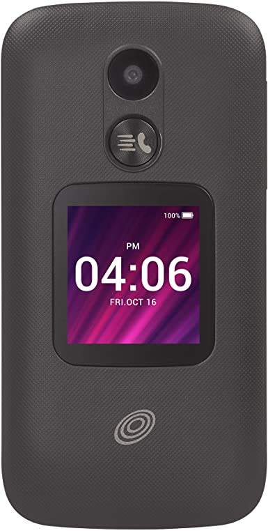 Net10 My Flip 2 4G LTE Prepaid Flip Phone (Locked) - Black - 4GB - Sim Card Included - CDMA