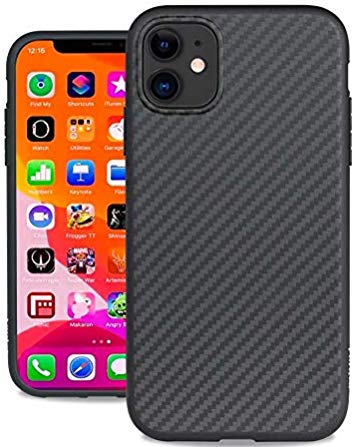Evutec Case Compatible with iPhone 11, Karbon Unique Hard Smooth Heavy-Duty Phone Case Cover Real Aramid Fiber Strong Protective Slim 1.6mm Durable (Black)-AFIX  Free Vent Mount