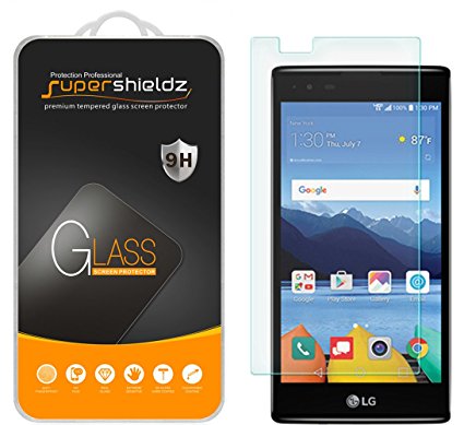 [2-Pack] LG K8 V (Verizon Only) [Not Fit For LG K8 Model] Tempered Glass Screen Protector, Supershieldz Anti-Scratch, Anti-Fingerprint, Bubble Free, Lifetime Replacement Warranty