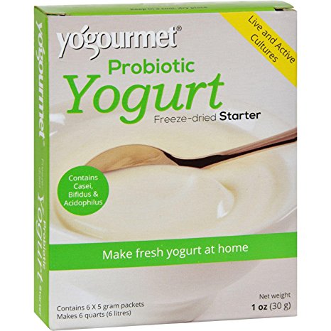 Yogourmet Probiotic Yogurt Starter Culture with Casei, Acidophilus and Bifidus (6 packs of 5 grams each)