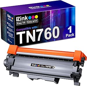 E-Z Ink (TM TN760 Toner Cartridge Replacement Compatible for Brother TN-760 TN730 TN-730 for DCP-L2550DW HL-L2350DW L2395DW L2390DW L2370DW MFC-L2710DW L2750DW L2730DW (Black, 1 Pack)