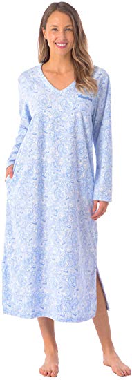 Patricia Women's Soft Minky Polar Fleece Long Pajama Nightgown Sleepwear