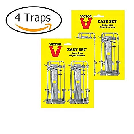 Victor Easy Set Gopher Trap 2 Twin-Packs 0611 (4 traps)