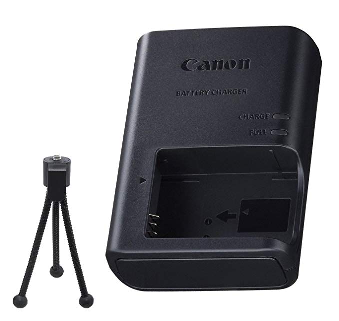LC-E12 Battery Charger for Canon LP-E12 Battery Pack & for Canon EOS Rebel SL1, EOS M Cameras   Flex Tripod.