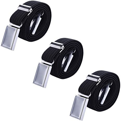 3 PCS Kids Adjustable Magnetic Belts - Easy to Use Magnetic Buckle Belt for Boys and Girls