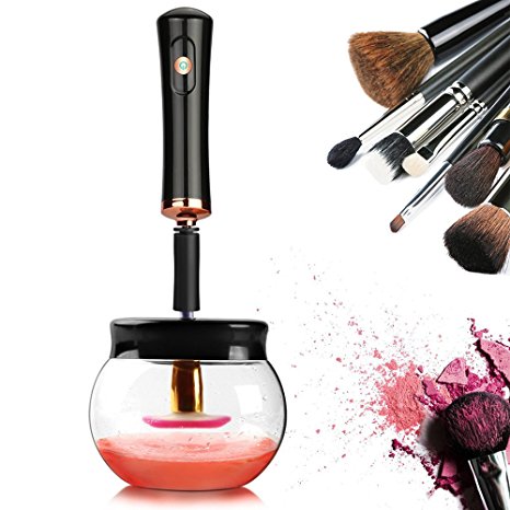 Makeup Brush Cleaner By OAZ/Makeup Brushes Cleaner, Makeup Brush Cleaner Kit, Eye Makeup Brush Cleaner, Instantly Wash and Dries Completely Clean Your Brushes in Seconds With 360 Rotation