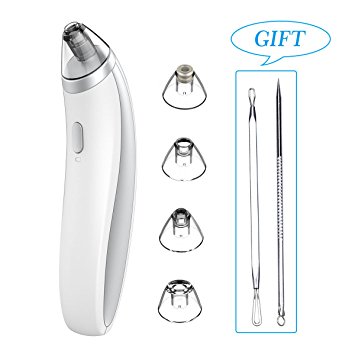 KINGA Electric Nose Pore Cleanser Facial Blackhead Acne Remover USB Electric Skin Cleaner Vacuum Extraction Tool for Personal Beauty Makeup Health