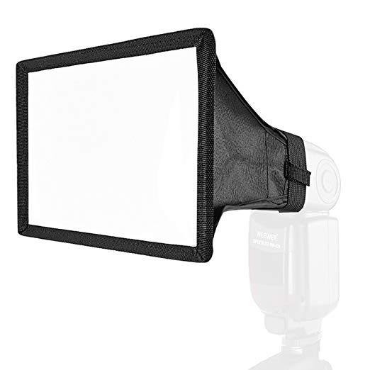 Neewer Pro (Pro Version of Neewer Product) 6"X8"(15cmX20cm) Universal Collapsible Studio Softbox Flash Diffuser for On Camera or Off Camera Flash Gun, for Canon 430EX II, 580EX II, 600EX-RT, Nikon SB600 SB800 SB900, Neewer TT560, TT680, TT850, TT860, Youngnuo YN560, YN565, YN568, Vivita Flash, Sunpack, Sunpak, Nissin, Sigma, Sony, Pentax, Olympus, Panasonic Lumix Flashes with a Carrying Case