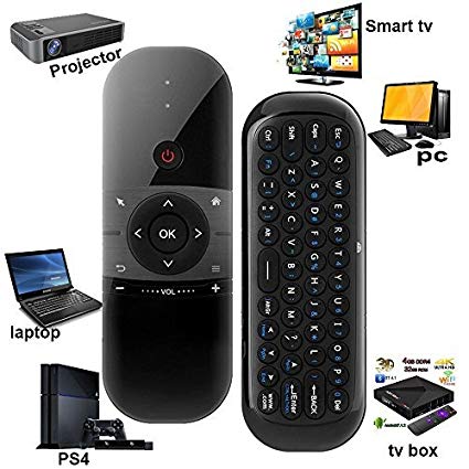 57B Remote Control with Keyboard 2.4Ghz Wireless Motion Smart TV Remote Controller Android TV Box Mini Keyboard for Android TV Boxes, PCs, Laptops, Projectors and Smart TVs