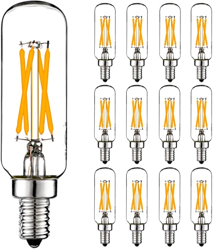 LiteHistory Dimmable E12 LED Bulb 6W Equal 60 watt led Light Bulb Warm White 2700K T6 T25 E12 Candelabra Bulb 60 watt for Chandeliers,Ceiling Fan,Pendant,Wall scones AC120V 600LM e12 Bulb 12Pack