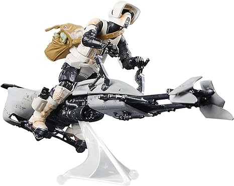 STAR WARS The Vintage Collection Speeder Bike, Scout Trooper & Grogu, The Mandalorian 3.75-Inch Vehicle & Action Figures, Ages 4 and Up