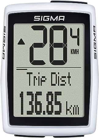 Sigma Bike Computer, Originals BC 12.0 Wired, 12 Functions incl Monthly Statistics, Two Bike Operation, Large Backlit Display, Weatherproof, Long Battery Life, Flexible Mounting, Easy Operation